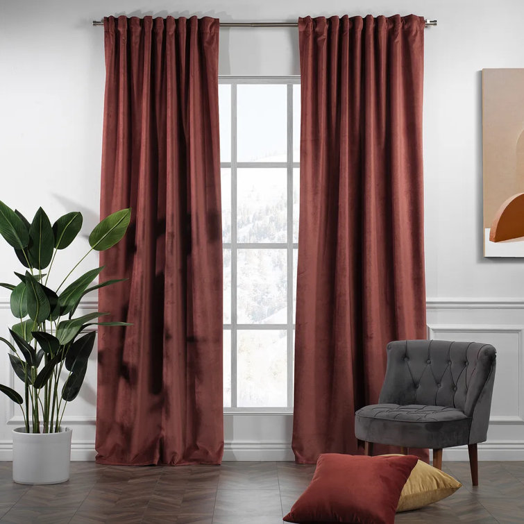 Lilijan Home & Curtain Extra Long and Extra Wide Solid Luxury